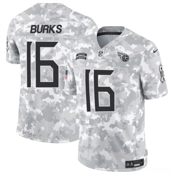Tennessee Titans #16 Treylon Burks Arctic Camo 2024 F.U.S.E. Salute To Service Limited Stitched Jersey