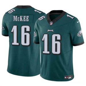 Philadelphia Eagles #16 Tanner McKee Green 2024 F.U.S.E. Vapor Untouchable Limited Stitched Jersey