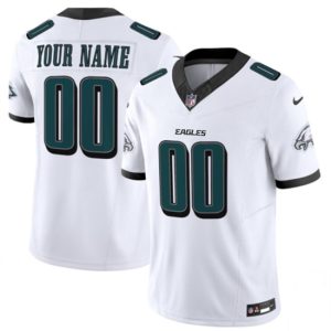 Philadelphia Eagles Custom White 2024 New F.U.S.E. Vapor Untouchable Limited Stitched Jersey