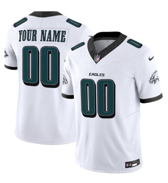 Philadelphia Eagles Custom White 2024 New F.U.S.E. Vapor Untouchable Limited Stitched Jersey