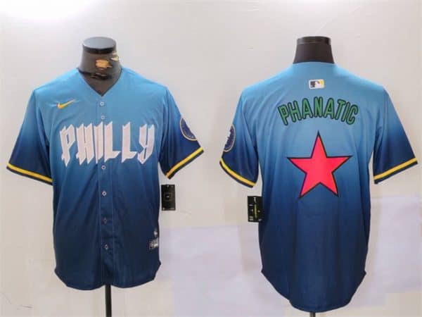Philadelphia Phillies Phanatic Blue City Connect Limited Stitched Jersey