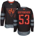 Team North America #53 Shayne Gostisbehere Black 2016 World Cup Stitched Jersey
