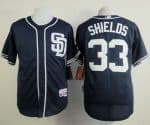 Padres #33 James Shields Dark Blue Alternate 1 Cool Base Stitched Jersey