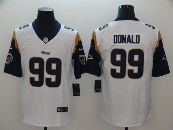 Rams #99 Aaron Donald White Vapor Untouchable Limited Stitched Jersey