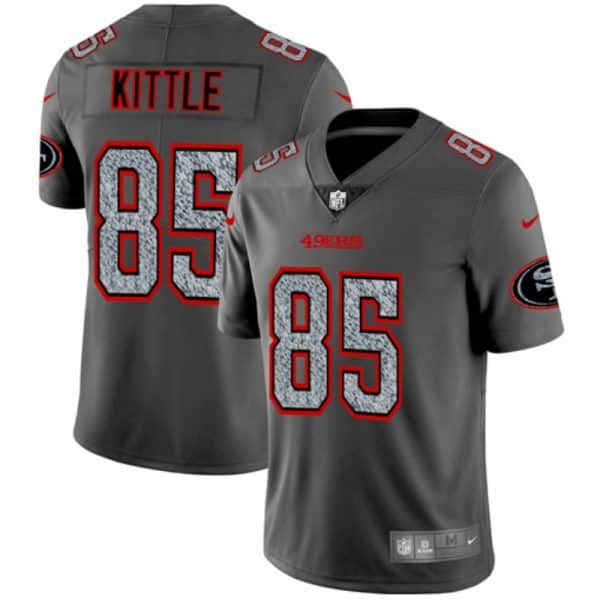 San Francisco 49ers #85 George Kittle 2019 Gray Fashion Static Limited Stitched Jersey