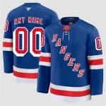 New York Rangers Custom Royal 2024-25 Home Stitched Jersey
