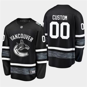 Adidas Vancouver Canucks Custom 2019 NHL All Star Black Stitched Jersey