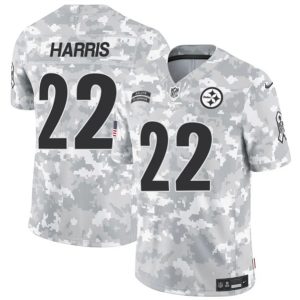 Pittsburgh Steelers #22 Najee Harris Arctic Camo 2024 F.U.S.E. Salute To Service Limited Stitched Jersey