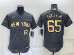 New York Yankees #65 Nestor Cortes Jr. 2022 All-Star Charcoal Flex Base Stitched Jersey