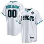 Arizona Diamondbacks Custom White 2023 World Series Cool Base Stitched Jersey