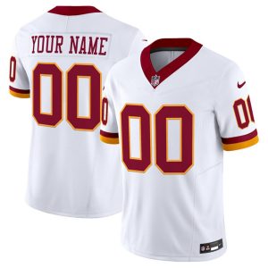 Washington Commanders Custom White 2025 F.U.S.E. Throwback Vapor Limited Stitched Jersey