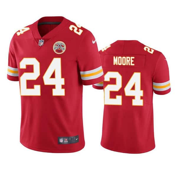 Kansas City Chiefs #24 Skyy Moore Red Vapor Untouchable Limited Stitched Football Jersey