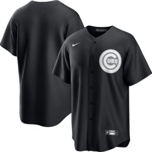Chicago Cubs Blank Black Lights Out Limited Stitched Jersey