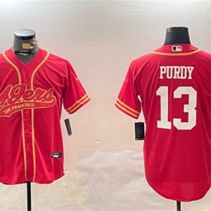 San Francisco 49ers #13 Brock Purdy Red Cool Base Stitched Jersey