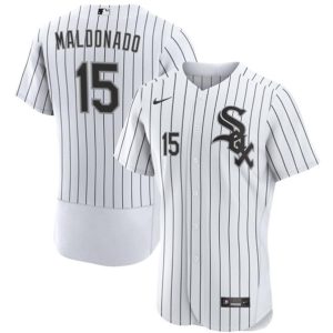 Chicago White Sox #15 Mart¨ªn Maldonado White Flex Base Stitched Jersey