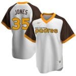 San Diego Padres #35 Randy Jones White Cooperstown Stitched Baseball Jersey