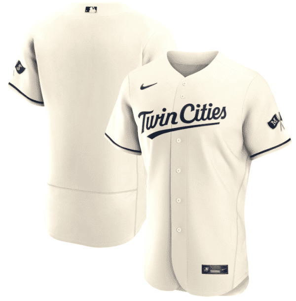 Minnesota Twins Blank Cream 2023 Home Alternate Flex Base Stitched Jersey