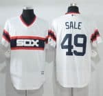 White Sox #49 Chris Sale White New Cool Base Alternate Home Stitched Jersey