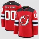 New Jersey Devils Custom Red 2024-25 Home Stitched Jersey