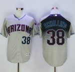 Diamondbacks #38 Curt Schilling Gray Capri New Cool Base Stitched Jersey