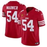 San Francisco 49ers #54 Fred Warner Red 2024 F.U.S.E. With 4-Star C Patch Vapor Untouchable Limited Stitched Jersey