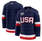 USA Blank Navy 2025 4 Nations Face-Off Stitched Jersey