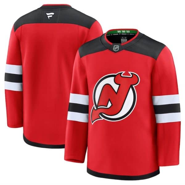 New Jersey Devils Blank Red 2024-25 Home Stitched Jersey