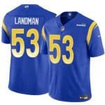 Los Angeles Rams #53 Nate Landman Blue 2025 F.U.S.E. Vapor Untouchable Stitched Jersey