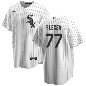 Chicago White Sox #77 Chris Flexen White Cool Base Stitched Jersey