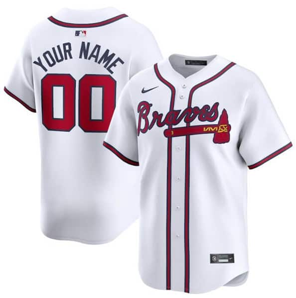 Atlanta Braves Custom White 2024 Home Limited Stitched Jersey