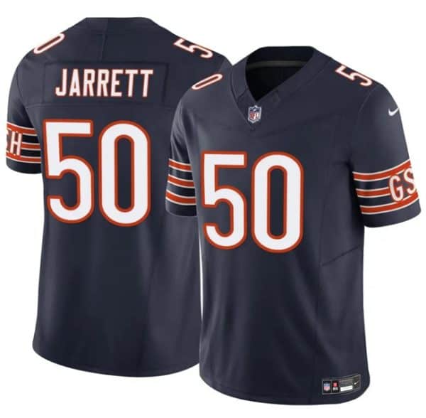 Chicago Bears #50 Grady Jarrett Navy 2025 F.U.S.E. Vapor Untouchable Limited Stitched Jersey