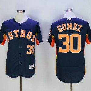 Astros #30 Carlos Gomez Navy Blue Flexbase Authentic Collection Stitched Jersey