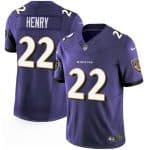 Baltimore Ravens #22 Derrick Henry Purple 2023 F.U.S.E. Vapor Limited Jersey