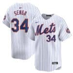 New York Mets #34 Kodai Senga White 2024 Home Limited Stitched Jersey