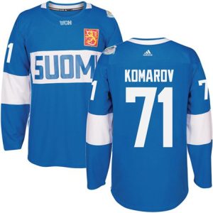 Team Finland #71 Leo Komarov Blue 2016 World Cup Stitched Jersey
