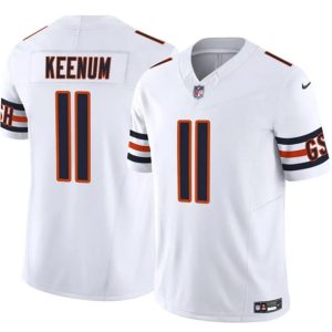 Chicago Bears #11 Case Keenum White 2025 F.U.S.E. Vapor Untouchable Limited Football Stitched Jersey