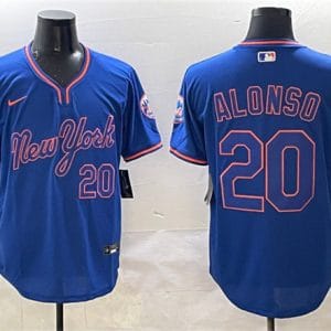 New York Mets #20 Pete Alonso Royal 2025 Spring Training Stitched Jersey