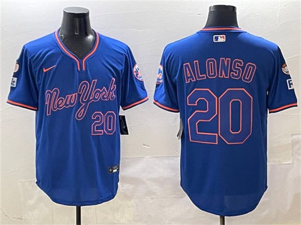 New York Mets #20 Pete Alonso Royal 2025 Spring Training Stitched Jersey