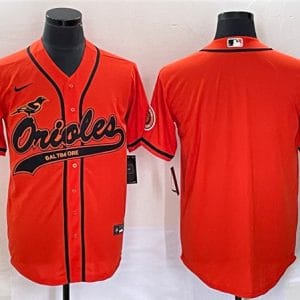 Baltimore Orioles Blank Orange Cool Base Stitched Jersey