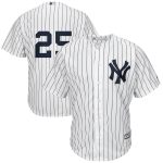 New York Yankees #25 Gleyber Torres White Player Stitched Jersey