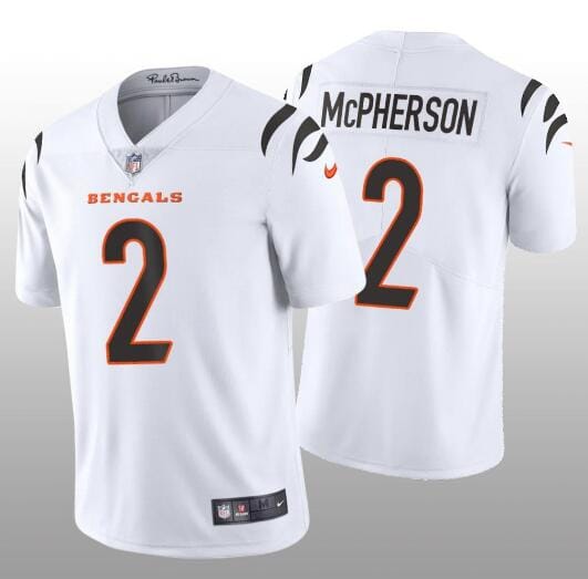 Cincinnati Bengals #2 Evan McPherson White Vapor Untouchable Limited Stitched Jersey