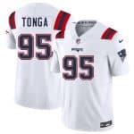 New England Patriots #95 Khyiris Tonga White 2025 F.U.S.E. Vapor Limited Stitched Jersey