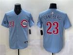 Chicago Cubs #23 Ryne Sandberg Blue 'Ryne Sandberg Tribute' Vapor Limited V2 Stitched Jersey