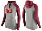 Nike San Francisco 49ers Performance Hoodie Grey Red_3
