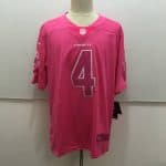 Dallas Cowboys #4 Dak Prescott Pink Limited Rush Stitched Nike Jersey