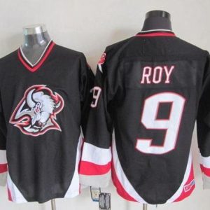 Sabres #9 Derek Roy Black CCM Throwback Stitched Jersey