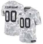 New Orleans Saints Custom Arctic Camo 2024 F.U.S.E. Salute To Service Limited Stitched Jersey