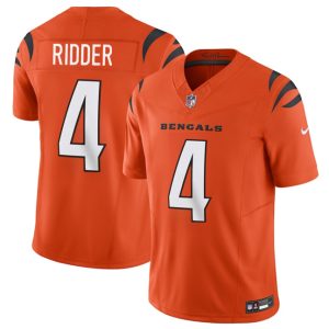 Cincinnati Bengals #4 Desmond Ridder Orange 2025 F.U.S.E. Vapor Untouchable Limited Football Stitched Jersey