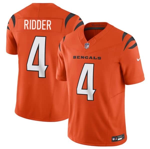 Cincinnati Bengals #4 Desmond Ridder Orange 2025 F.U.S.E. Vapor Untouchable Limited Football Stitched Jersey