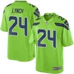 Seahawks #24 Marshawn Lynch Green Stitched Limited Rush Nike Jersey